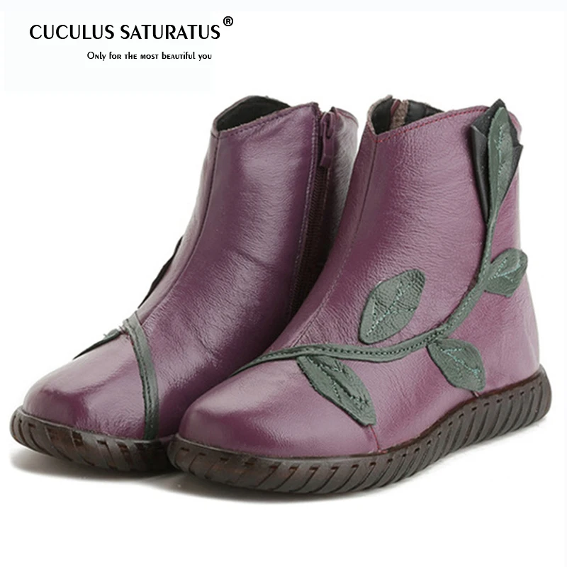 winter boots flat heel