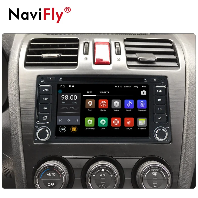 Best NaviFly 2 din Android 7.1 Car DVD gps navigation for Toyota Hilux yaris VIOS Camry Corolla RAV4 prado car radio audio Head Unit 2