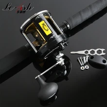 8BB 25kg Drum Fishing Reel Baitcasting 3.4:1 Stainless steel bearing Strong For Boat Jigging Baitcast Vessels Free shipping