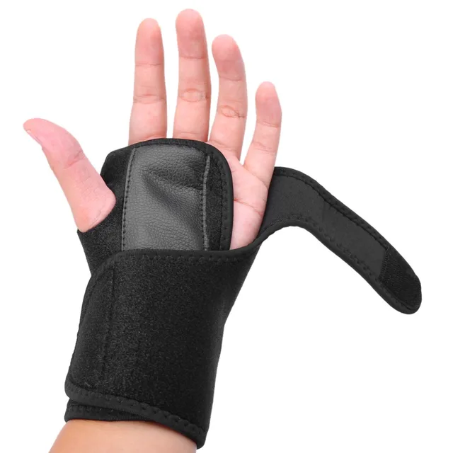 Left Hand Wrist Support Brace Adjustable Palm Protection Gloves Wrist