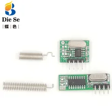 433Mhz RF Receiver and Transmitter Module Switch 433Mhz Remote controls For Arduino uno Wireless module DIY Kits Superheterodyne