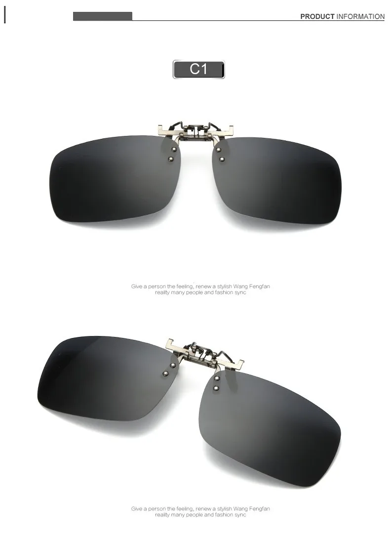 Pro Acme клип на солнцезащитные очки носить по рецепту очки поляризованные линзы UV400 CC0841