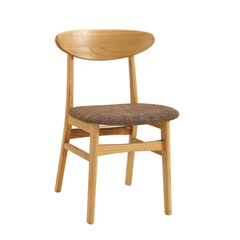 Белый древесины дуба бабочка стул обеденный стул мебели для столовой ткань стул Nordic импортированы современный минималистский