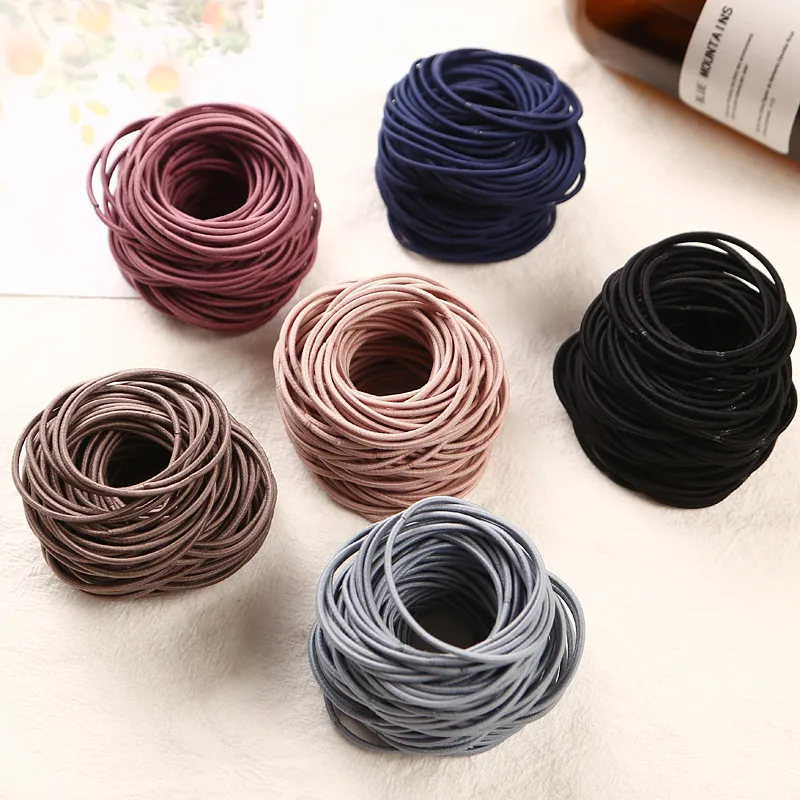 2018-New-Fashion-100pcs-lot-5CM-Size-Thin-Elastic-Rubber-Bands-Korean-Style-Basic-Girl-Women (1)