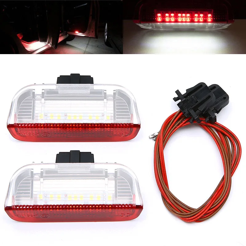 2 шт. 1 шт 24SMD 3W 6000K 6500K светодиодные дверные фары: P assat B6 B7 2011 2016 T iguan 2010 модели серии C