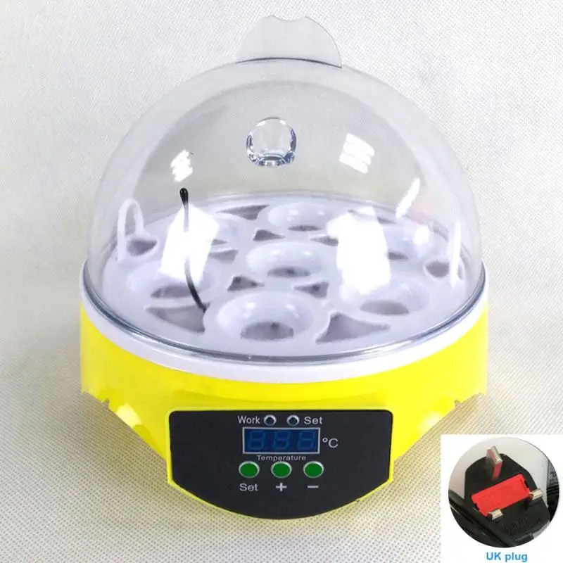 NEW 220V Mini 7 Egg Automatic Incubator Poultry Incubator Brooder Digital Temperature Hatchery Egg Incubator Chicken Duck Bird NEW 220V Mini 7 Egg Automatic Incubator Poultry Incubator Brooder Digital Temperature Hatchery Egg Incubator Chicken Duck Bird