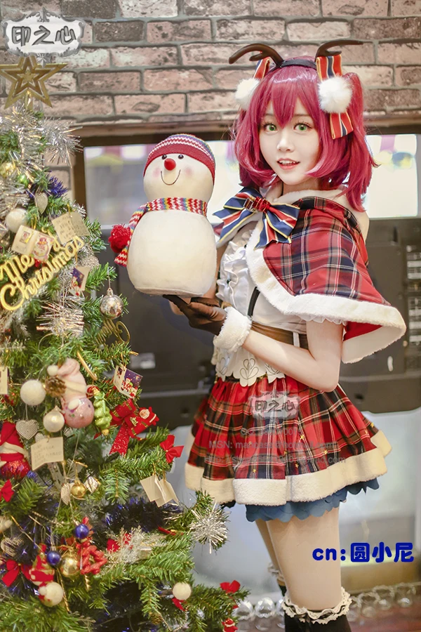 [В наличии] Aqours Love Live Sunshine! Руби Куросава Рождество SJ униот косплей костюм для