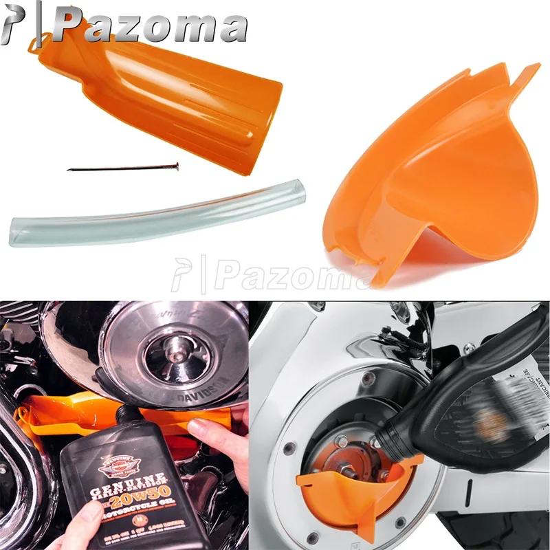 

Motocycle Primary Oil Fill Funnel Drip-Free Oil Filter Funnel Cover Oil Drain Funnel For Harley Touring Dyna Softail Sportster