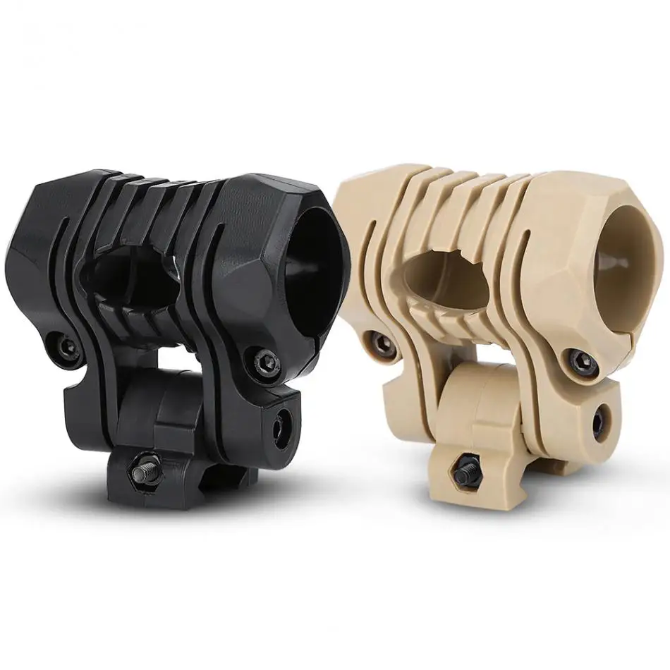 

25mm Flashlight Mount Clip for Helmet Rails Single Clamp Rack Adaptor Mount Holder for LED Flashlight Torch Clip Clamp