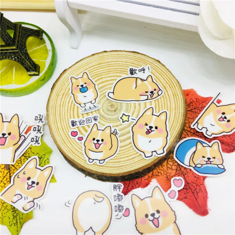 40 pcs Cute text dog Stickers for Car Styling Bike Motorcycle Phone Laptop Travel Luggage Cool Funny Sticker Bomb Decals