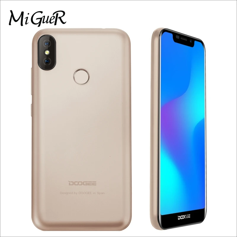 DOOGEE X70 5 дюймов u образный 2.5D 19:9 полный экран мобильный телефон Android 8 1 MTK6580A 2 Гб ram 16