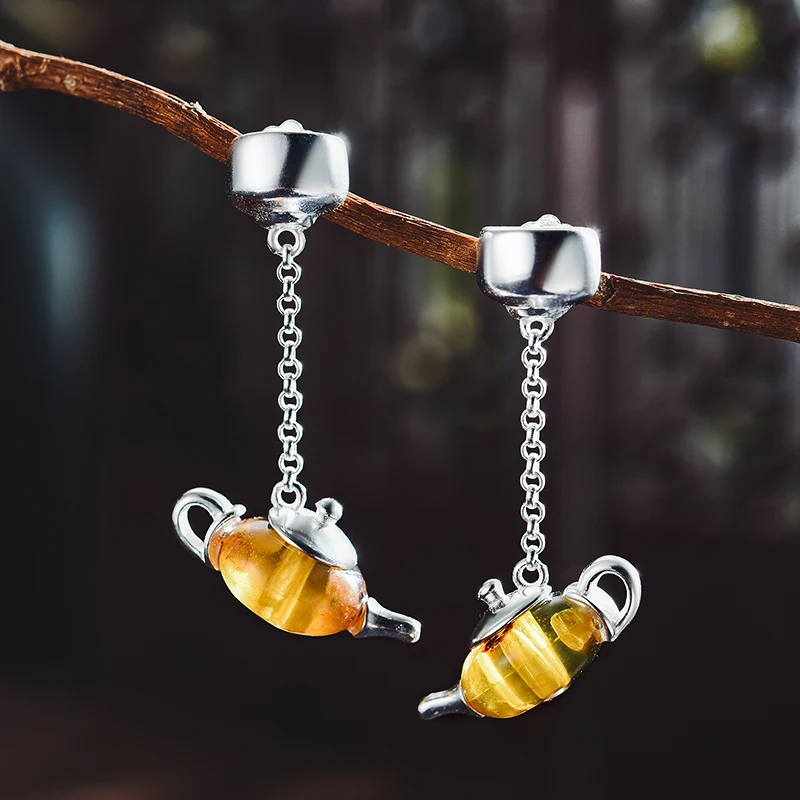 Mini orecchino in argento 925‰ il pinguino