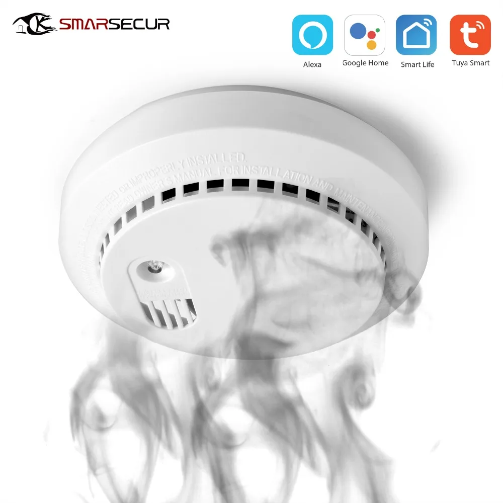 

Wifi CO/Smoke Detector Security Wifi Carbon Monoxide DetectorAlarm System Support for Tuya Smart Home App