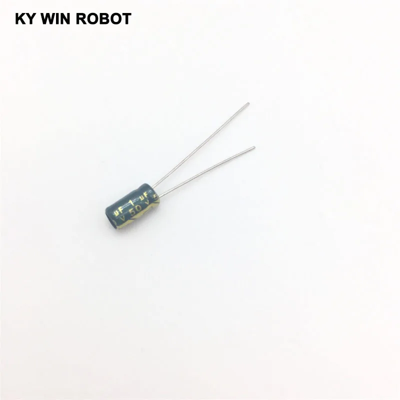 Pengiriman gratis 50 pcs/lot 50 V 1 UF 4*7mm 4mmX7mm Aluminum electrolytic capacitor ic