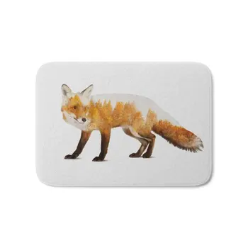 

Fox Bath Mat Carpets Living Room Dust Proof Door Mats Home Decor