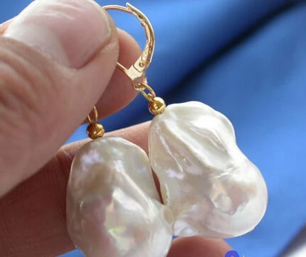 

hot sell new - shitou 00512 WHITE KESHI REBORN PEARL EARRING