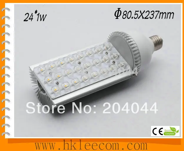 

2015 Free Shipping:2pcs/lot 24w Led Street Light E26/27 e40 Base rotation 360 Degress ac85-265v Input Voltage,ip54 ,ce Rohs.