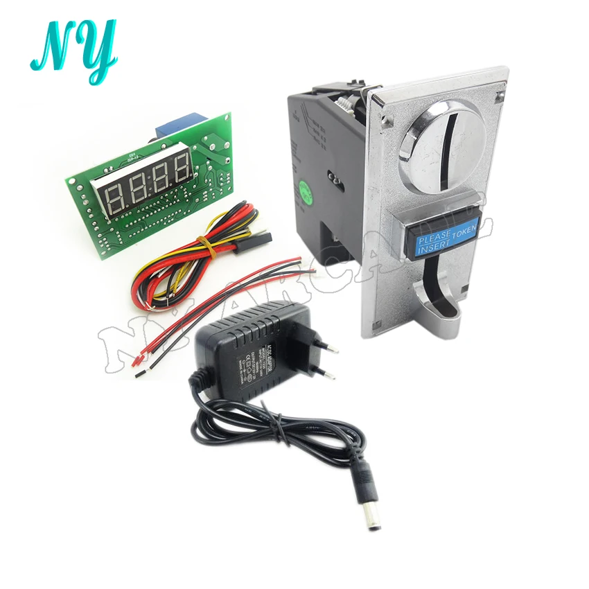 Multi coin acceptor Selector with timer board coin operated time