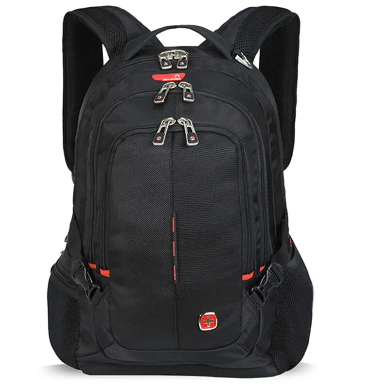 

SVVISSGEN Men Laptop Backpack Hiking Travel Bags Urban Leisure Rainproof photography Shoulder Bag 14 Inch SA-9393III Black