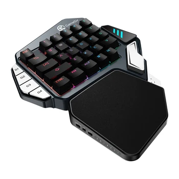 

GameSir Z1 Red/Blue Mechanical Keyboard Single hand Gaming Keypad RGB Backlight Type C Cable For PUBG FPS Games For iOS/Android