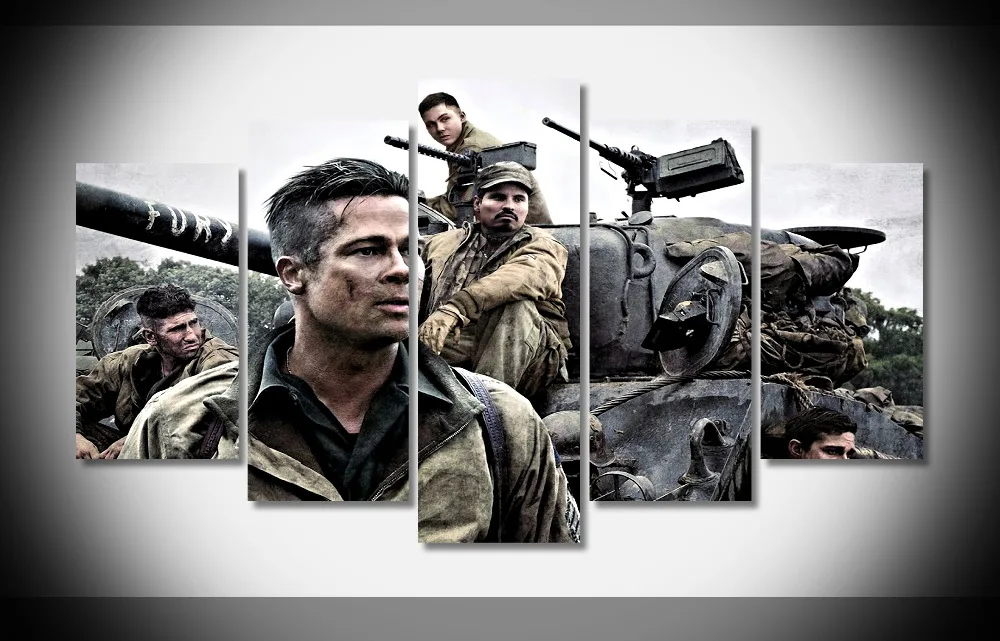 

5255 Fury Movie Poster Poster Framed Gallery wrap art print home wall decor wall picture Already to hang digital print