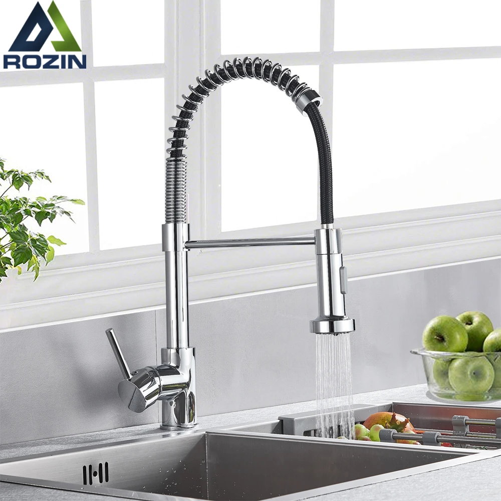 Kitchen Sink Faucet Chrome Single Handle Brass Pull Down Out Sprayer Fixtures Mixer Taps Kitchen Sink Faucet Chrome Single Handle Brass Pull Down Out Sprayer Fixtures Mixer Taps