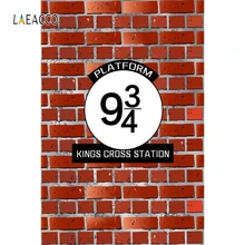 Laeacco Фото фоны кирпичная стена 9 3/4 Kings Cross станция Волшебная фотография фоны Виниловые для фотостудии