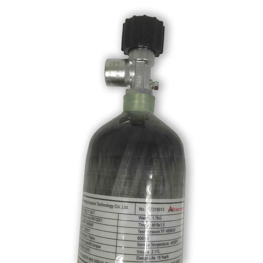 High Quality 2.17L300Bar 4500SPI Carbon Mini Scuba Tank Pcp Air Rifle Gun Pcp Airsoft Air Guns With Air Valve Acecare AC121710 High Quality 2.17L300Bar 4500SPI Carbon Mini Scuba Tank Pcp Air Rifle Gun Pcp Airsoft Air Guns With Air Valve Acecare AC121710