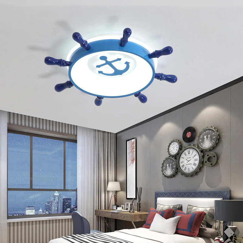 Children Pirate Dreaming Modern Led Ceiling Lights For Children Room Kid's Room AC85-265V Bedroom Deco Ceiling Lamp iluminacion