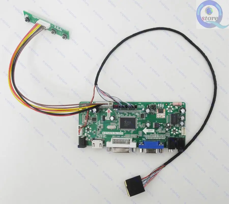 (HDMI + DVI VGA аудио светодиодный светодиодная плата контроллера ЖК монитора Комплект