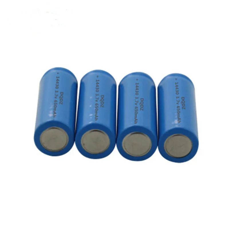 Cncncool 4 шт 14430 литиевая батарея 650 mAh 3 7 v зарядка плоская Li Lon цилиндрическая