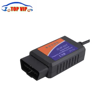 

DHL Free 20pcs/lot ELM327 USB Diagnostic Scanner High Quality 3 Year Warranty OBD/OBDII Scanner ELM 327 Car Diagnostic Scanner