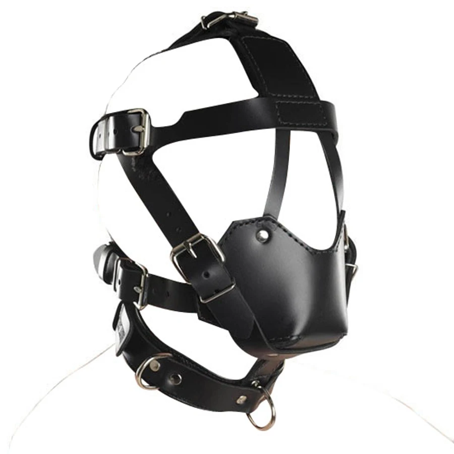Leather Head Harness w/ Mouth Gag