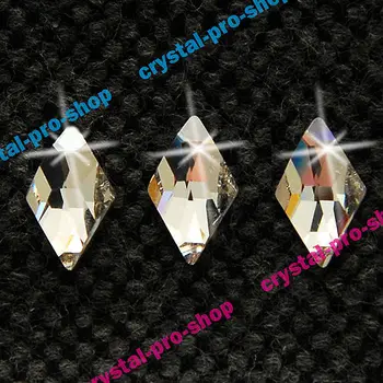 

2709 GENUINE Swarovski Elements 10 x 6 mm Clear ( 001 ) Rhombus Flatback 72 pcs. Iron on Crystal Craft Hotfix rhinestones