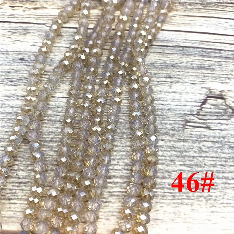 2x3mm/3x4mm/4x6mm Crystal Rondel Beads Faceted Glass Beads For Jewelry Making DIY Female Bracelet Necklace Jewelry 2x3mm/3x4mm/4x6mm Crystal Rondel Beads Faceted Glass Beads For Jewelry Making DIY Female Bracelet Necklace Jewelry