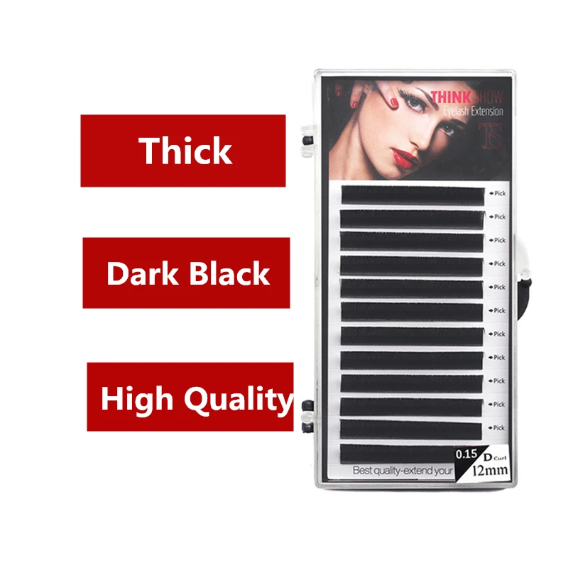 

Individual Eyelashes High Quality Eyelash Extension for Volume Lashes Natural Black Soft Eyelash Professional Lashes school