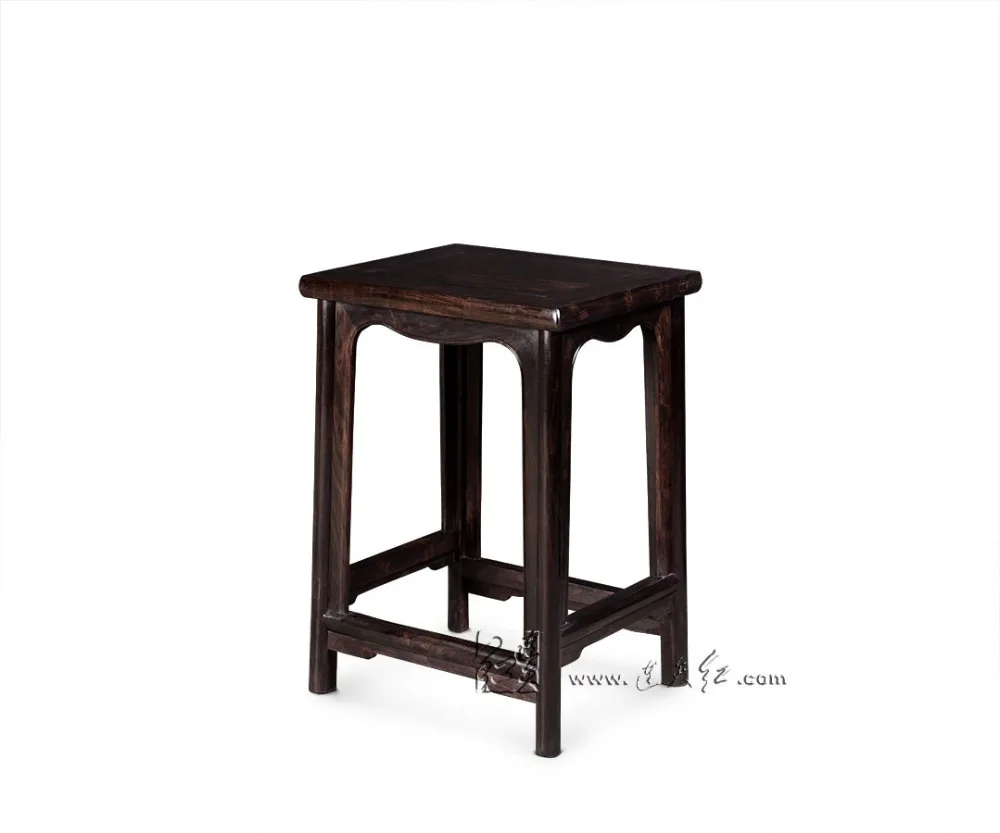 Pequena Mesa de Chá Mesa de Café Sala de estar Clássica Chinesa Teapoy Mesa Lateral Em Madeira maciça de Final Da Birmânia Rosewood com Ruyi Chi grão