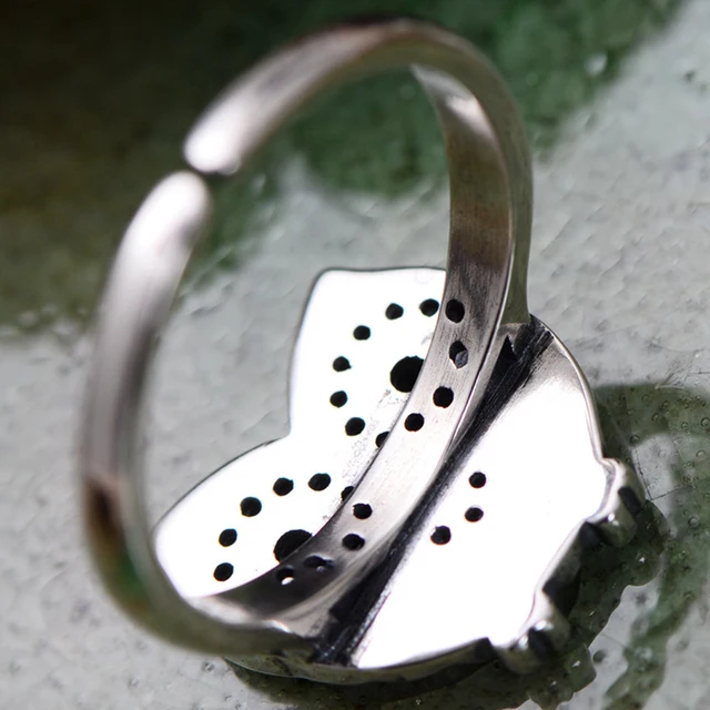 BALMORA 925 Sterling Silver Owl Open Rings for Women Men Vintage Punk Animal Ring Thai Silver Fashion Jewelry Anillos JWR059664