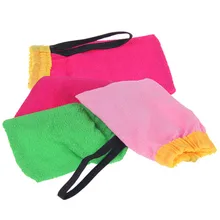 1PCS Magia guanto Hammam Scrub Guanto Peeling Guanto Esfoliante Tan Rimozione Mitt Accessori Da Bagno di Colore Casuale