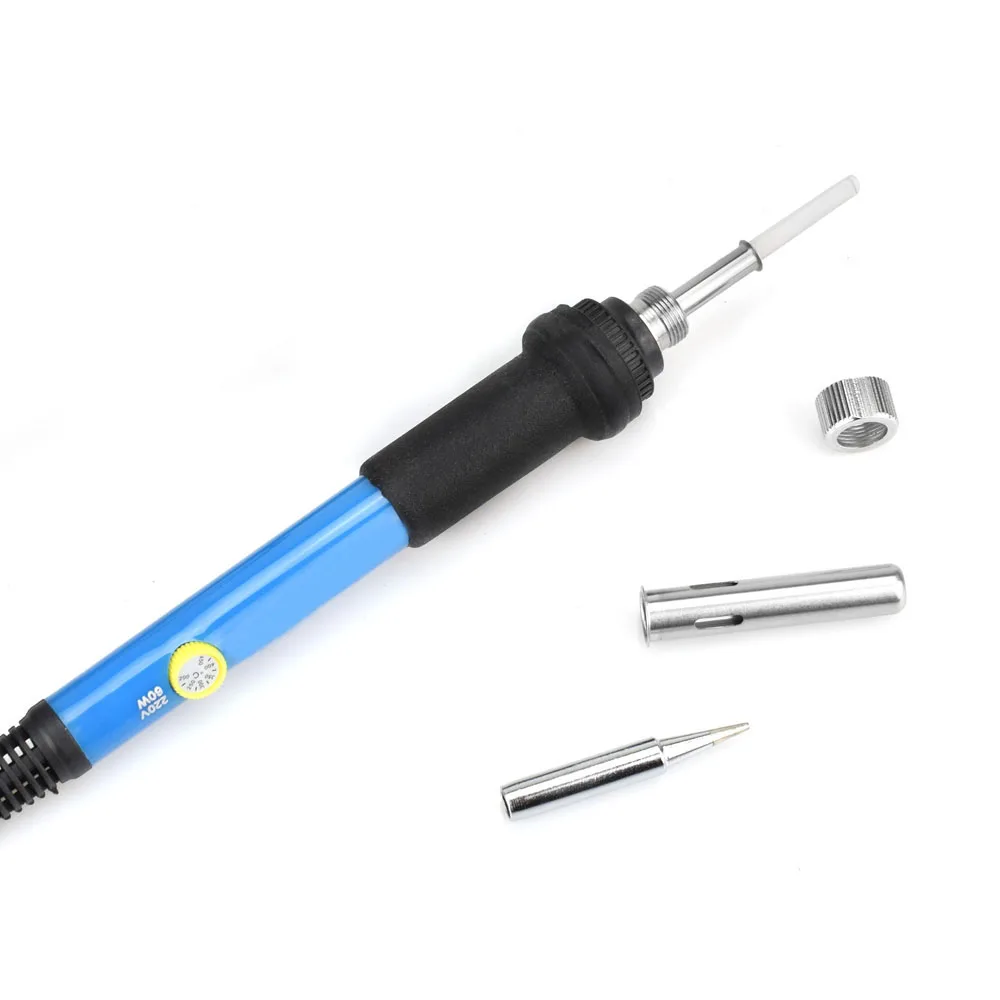 Toolour US/EU 110V/220V 60W Electric Soldering Iron Kit Adjustable Temperature Welding Tool Set with 5 Iron Tips Soldering Stand Toolour US/EU 110V/220V 60W Electric Soldering Iron Kit Adjustable Temperature Welding Tool Set with 5 Iron Tips Soldering Stand