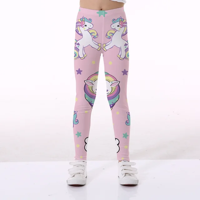 Unicorn Leggings Girls Baby Kids Pants Trousers For Girls Children Legging Elasticity Breathable