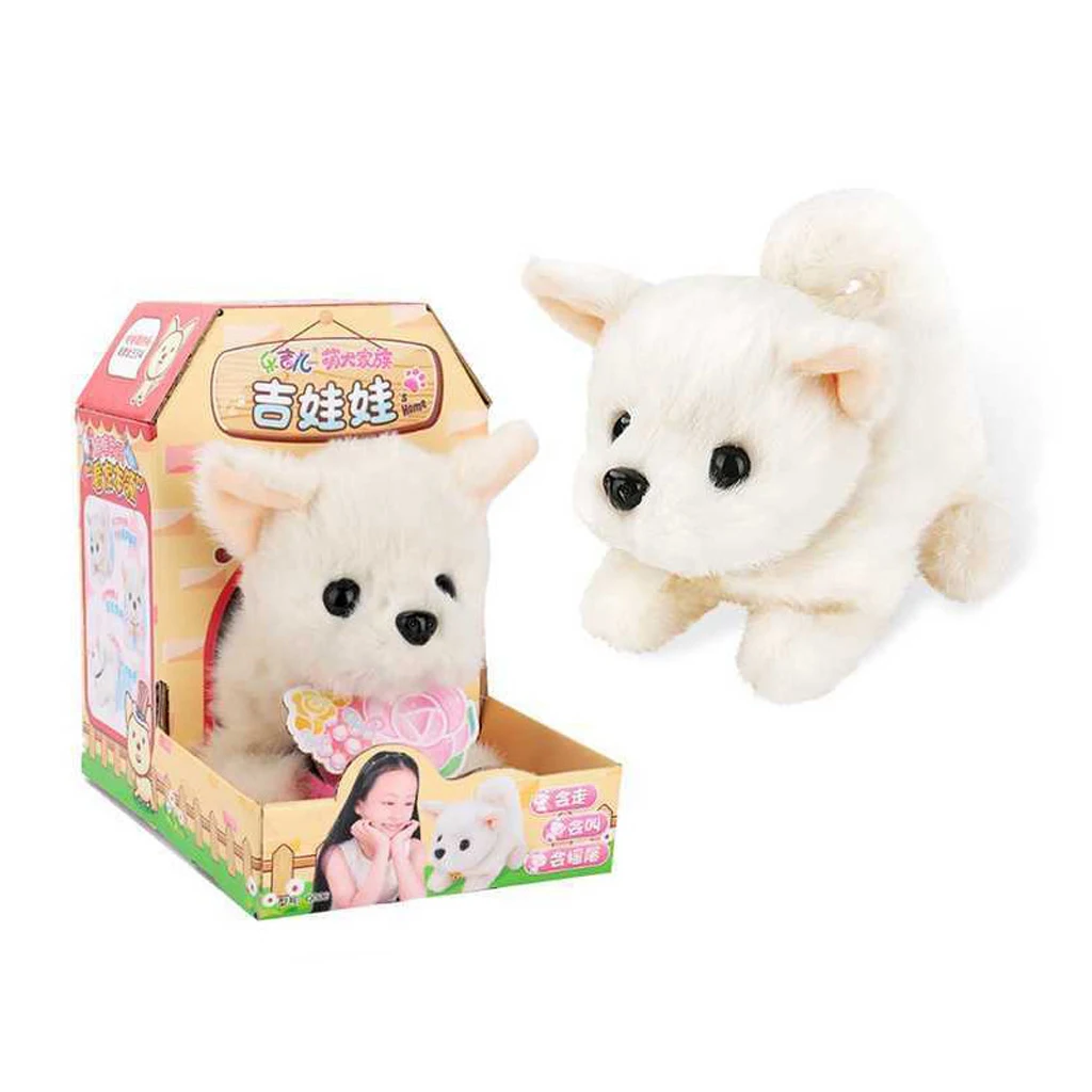 Cuddly Electronic Puppy Interactive Dog Robot Toys Electric Robotic Pets Stand Walk Bark & Wag Tail for Children Gift  Chihuahua