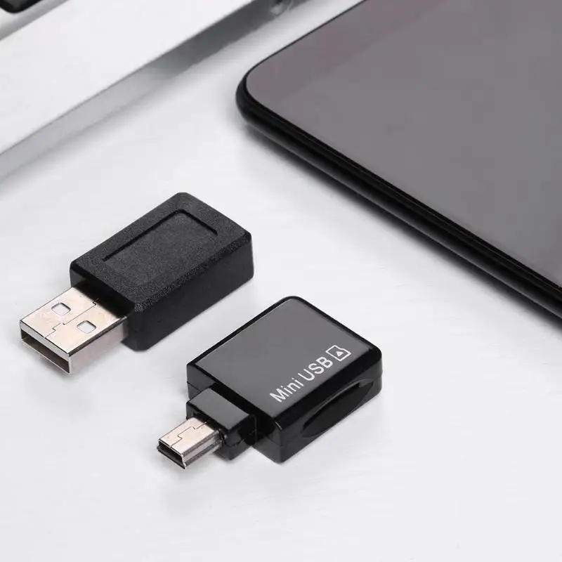 Vktech мини USB устройство для чтения карт TF/микро SD карты с мини-флеш-накопитель USB с гнездовым для USB2.0 Мужской адаптер для автомобиля с