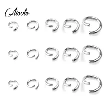 200 шт./лот 3/4/5/6/7/8/10 мм из нержавеющей стали для самостоятельного создания ювелирных украшений Открыть Один петли соединительные кольца и Разделение кольцо для изготовления ювелирных изделий