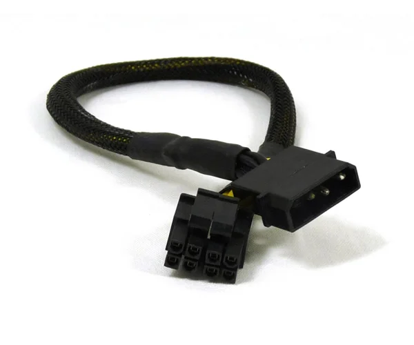 100 шт. 4-контактный разъем для 8Pin Процессор Мощность кабель 4Pin до 8-Pin(4+ 4Pin) EPS-12V конвертер адаптер кабель 30 см 18AWG - Цвет: Черный