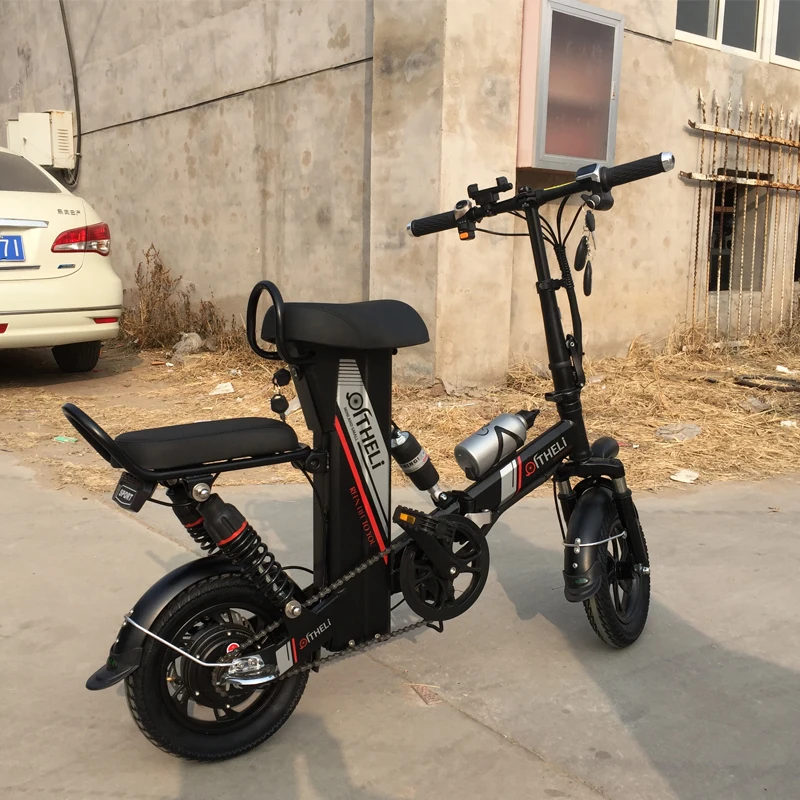 Flash Deal mini electric bike 12-inch power folding scooter adult small generation drive electric bicycle lithium battery electric bike 1