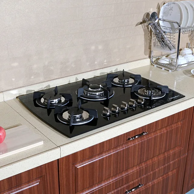 Kitchen With Black Electric Stove Installed Kitchen With Black Electric Stove Installed
