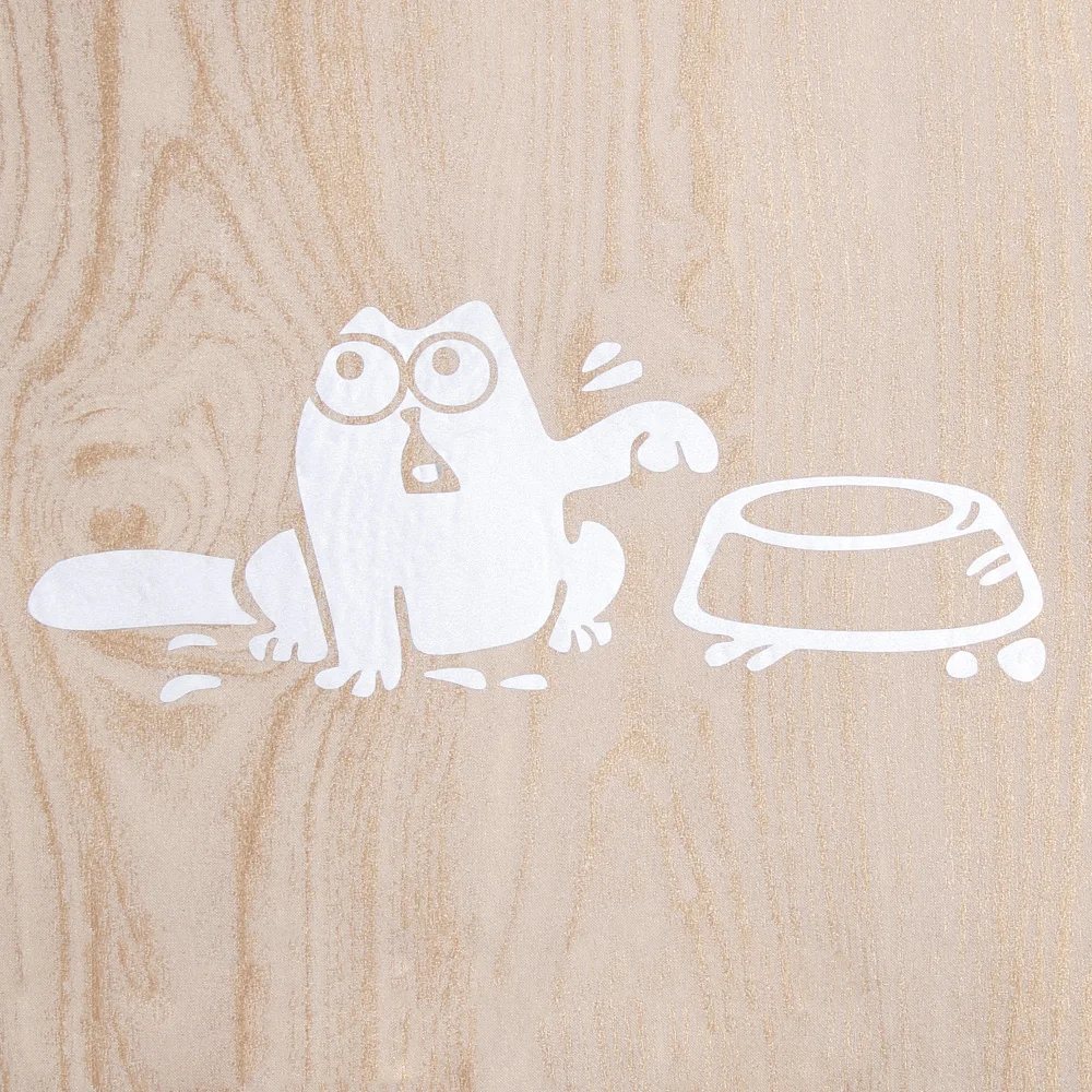 

1 X Cute Hungry Cat "Feed Me" Vinyl Car Sticker Wall Laptop Fuel Tank Auto Car-styling Decals