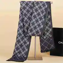 Fashion font b Tartan b font Scarf Winter Warm Cashmere Scarf Men Business Casual Echarpes Foulards