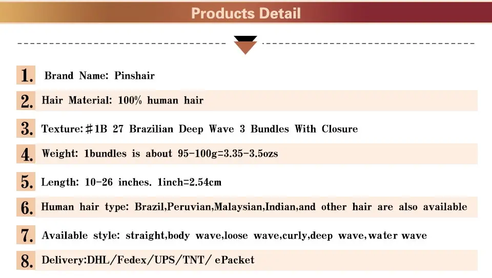 Pinshair-Pre-Colored-Ombre-Blonde-1B27-Brazilian-Deep-Wave-3-Bundles-With-Closure-1Pack-Non-Remy-Human-Hair-Weave-Two-Tone-Hair-(4)